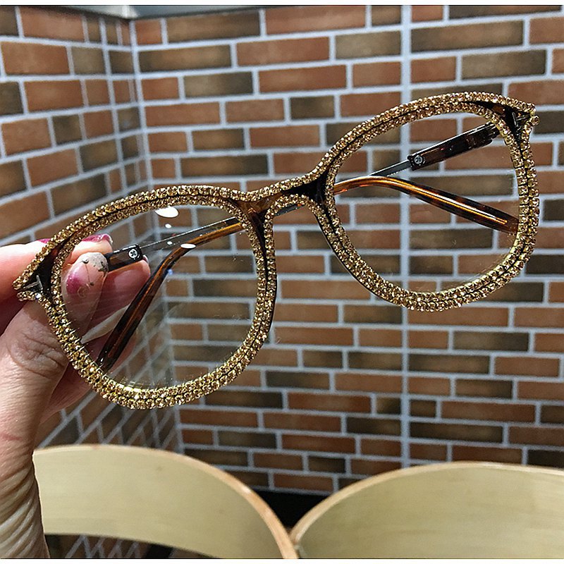 Fashion Diamond-Studded Square Sunglasses for Women