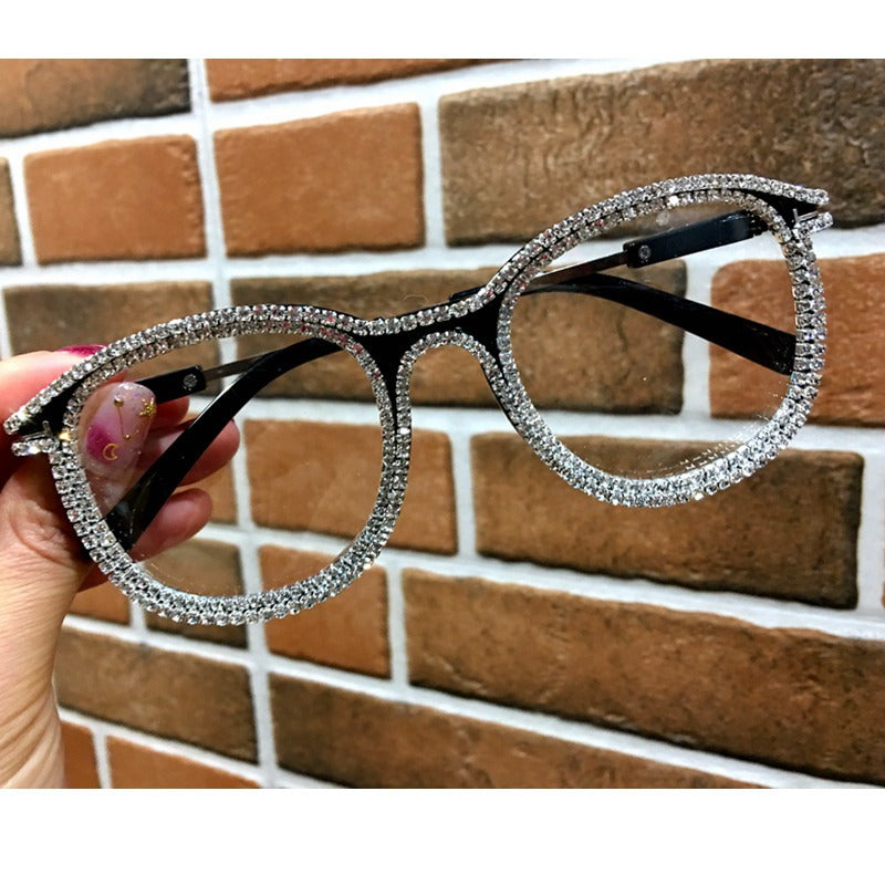 Fashion Diamond-Studded Square Sunglasses for Women