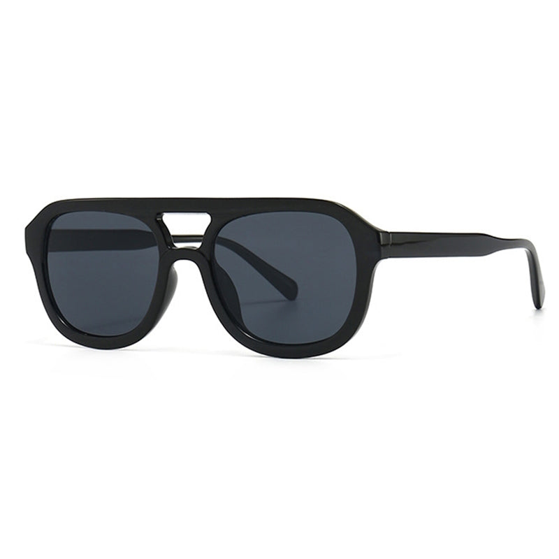 Retro Yellow Lens Aviator Sunglasses for Women