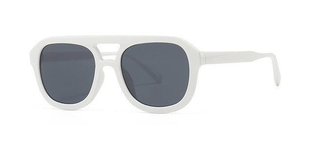 Retro Yellow Lens Aviator Sunglasses for Women