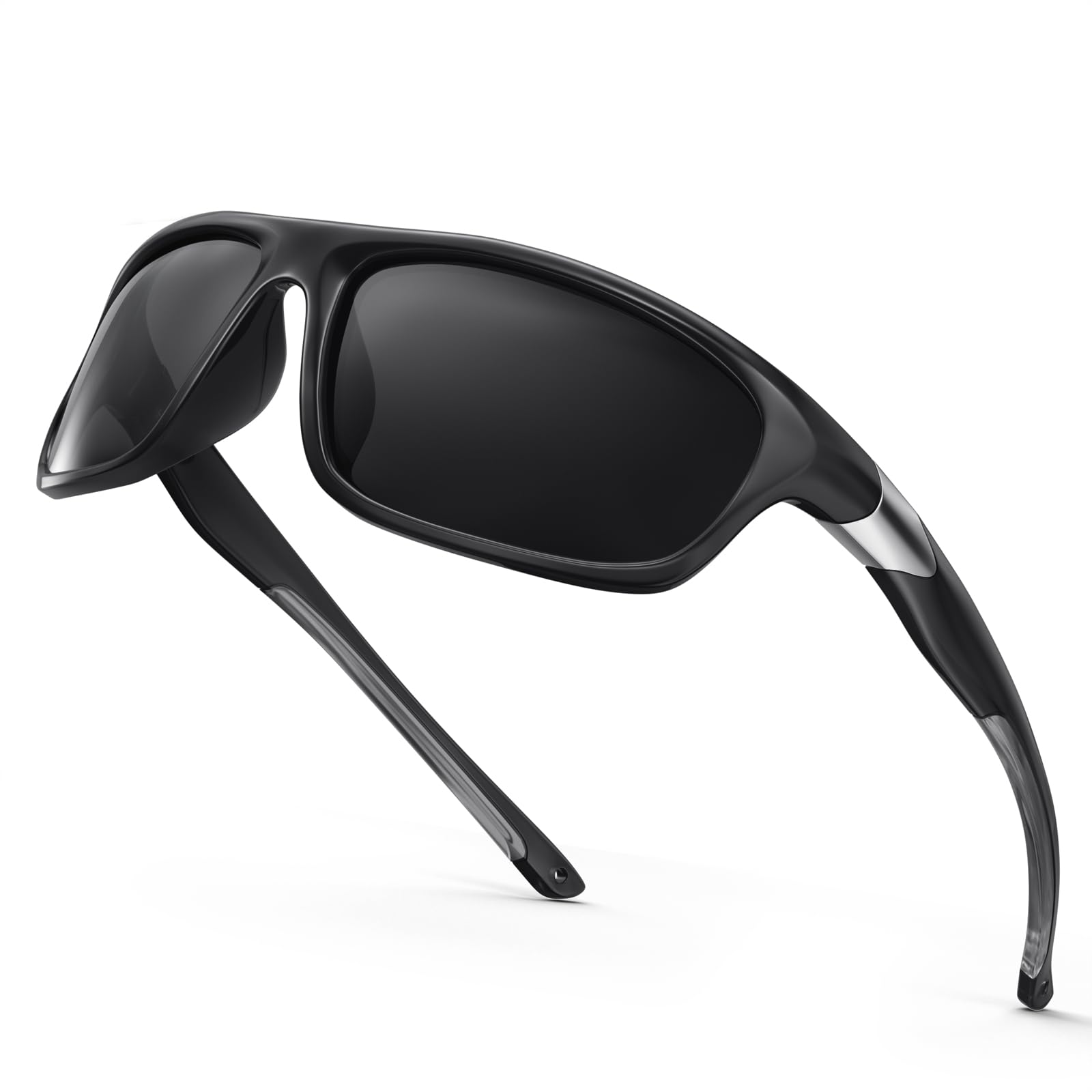 SKYFUEN Bifocal Polarized Sunglasses Men Anti glare/UV TR90 Wrap Sports Sun Readers Reading Glasses Fishing Driving Outdoor Far/Near Tinted Bi-Focal Build-in Vintage Eyeglasses 3.5