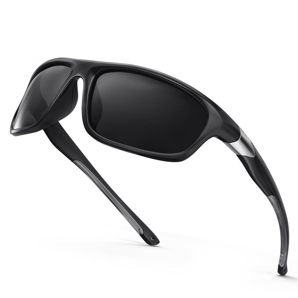 SKYFUEN Bifocal Polarized Sunglasses Men Anti glare/UV TR90 Wrap Sports Sun Readers Reading Glasses Fishing Driving Outdoor Far/Near Tinted Bi-Focal Build-in Vintage Eyeglasses 3.5